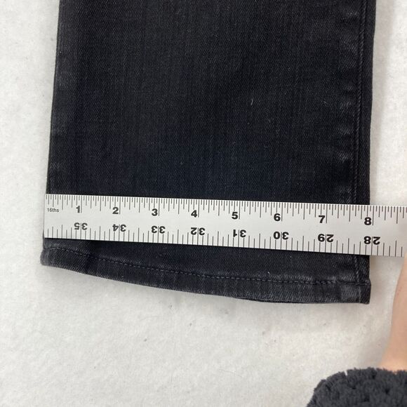 Madewell Kick Out Jeans Women's 27 Black Stretch Denim‎ Mid Rise Bootcut Boho - Picture 11 of 14